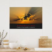 Inspirerend mogelijkheden Clouds Sunset Skies Poster (Keuken)
