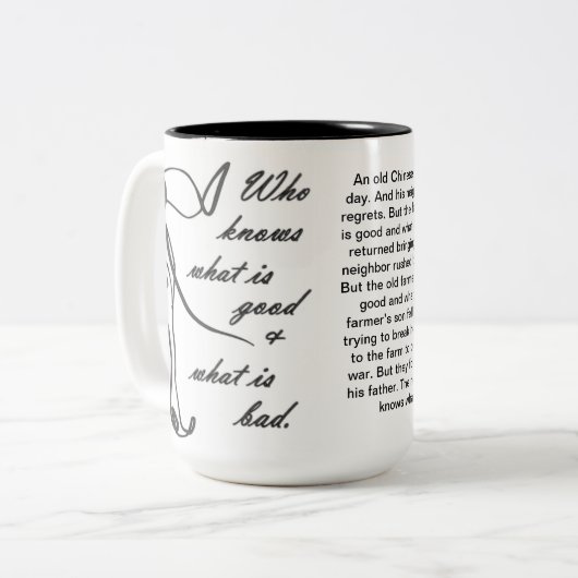 Inspirerend Mok - Het paard (Voorkant links)