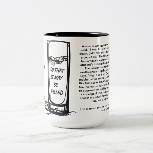 Inspirerend Mok - Leeg uw beker (Center)