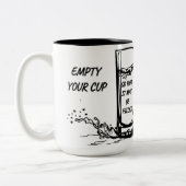 Inspirerend Mok - Leeg uw beker (Links)