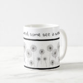 Inspirerend mok met andelionen (Voorkant rechts)