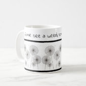 Inspirerend mok met andelionen (Voorkant links)