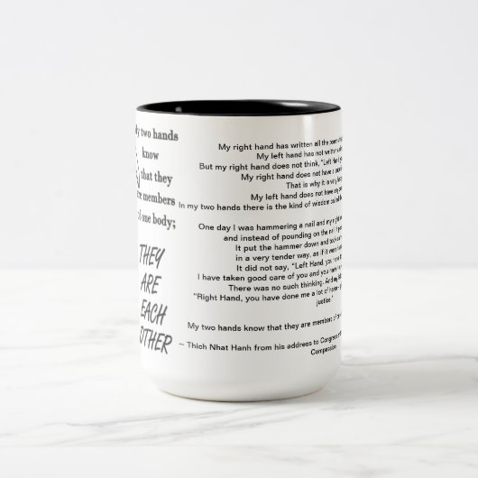 Inspirerend Mok - Mijn handen (Center)