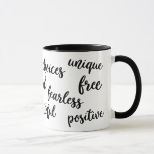 Inspirerend Mok van typografie