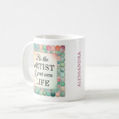 Inspirerend Mok | Wees de kunstenaar (Voorkant links)