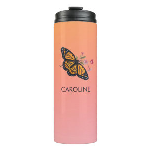 Inspirerend Monarch Butterfly Persoonlijk Sinaasap Thermosbeker