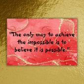 Inspirerend Monogram: Zwart op Rood | Poster