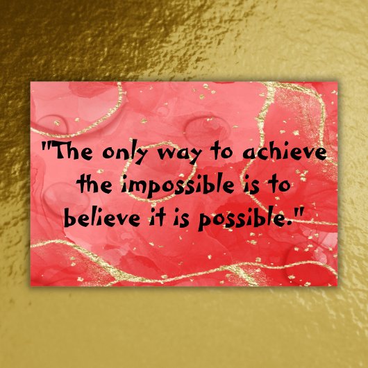 Inspirerend Monogram: Zwart op Rood | Poster