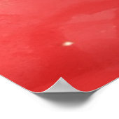 Inspirerend Monogram: Zwart op Rood | Poster (Hoek)