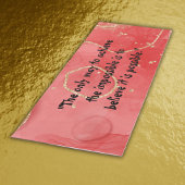 Inspirerend Monogram: Zwart op Rood | Yogamat