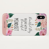 Inspirerend Mooie Mindset Quote gepersonaliseerd Case-Mate iPhone Case (Achterkant (horizontaal))