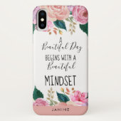 Inspirerend Mooie Mindset Quote gepersonaliseerd Case-Mate iPhone Case (Achterkant)