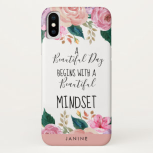 Inspirerend Mooie Mindset Quote gepersonaliseerd Case-Mate iPhone Case