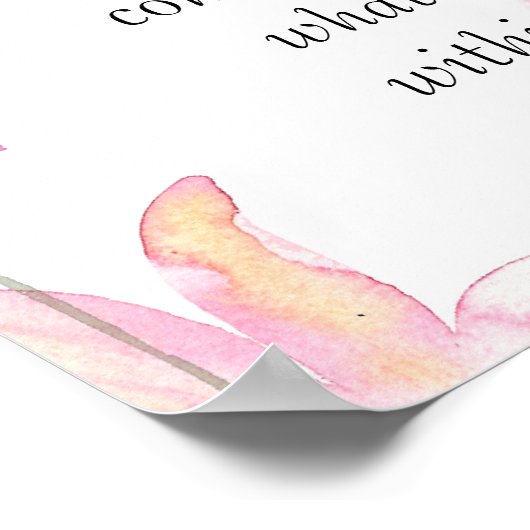 Inspirerend, mooie Waterverf Poster (Hoek)