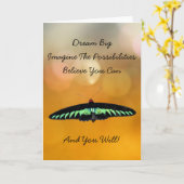 Inspirerend Motivatie Aanmoediging Kaart (Gele Bloem)