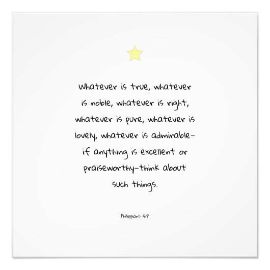 Inspirerend Motivatie Bijbelprijsopgave voor scrip Foto Afdruk (Voorkant)