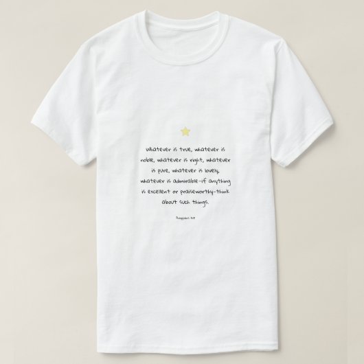 Inspirerend Motivatie Bijbelprijsopgave voor scrip T-shirt (Design voorkant)