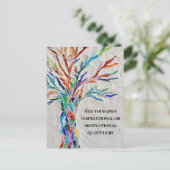 Inspirerend Motivatie boom Briefkaart (Staand voorkant)