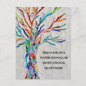 Inspirerend Motivatie boom Briefkaart (Voorkant)