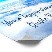 Inspirerend Motivatie Citaat - Blauwe hemel Poster (Hoek)