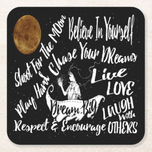 Inspirerend Motivatie Citaat onderzetter