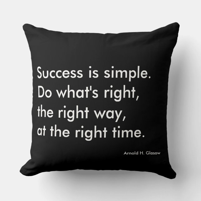 Inspirerend Motivatie Citaat Pillow Kussen (Voorkant)