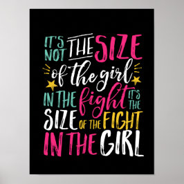 Inspirerend motivatie citaat sterk vrouwelijk meis poster