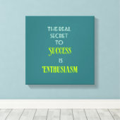 Inspirerend Motivatie Citaat Typografie Canvas Afdruk (Insitu (Houten vloer))