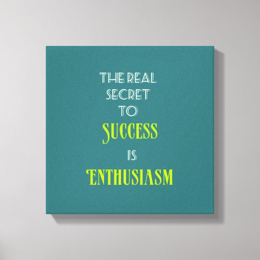 Inspirerend Motivatie Citaat Typografie Canvas Afdruk (Voorkant)