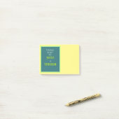 Inspirerend Motivatie Citaat Typografie Post-it® Notes (Op bureau)