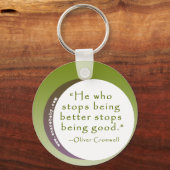 Inspirerend Motivatie Citaat voor Winnaars Sleutelhanger (Voorkant)