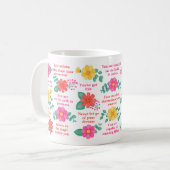 Inspirerend Motivatie Creëer Uw eigen quotes Koffiemok (Voorkant links)