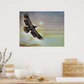 Inspirerend Motivatie Eagle Flying High Poster (Keuken)