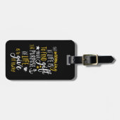 Inspirerend motivatie geeft de betekenis van het l bagagelabel (Voorkant horizontaal)