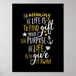 Inspirerend motivatie geeft de betekenis van het l poster