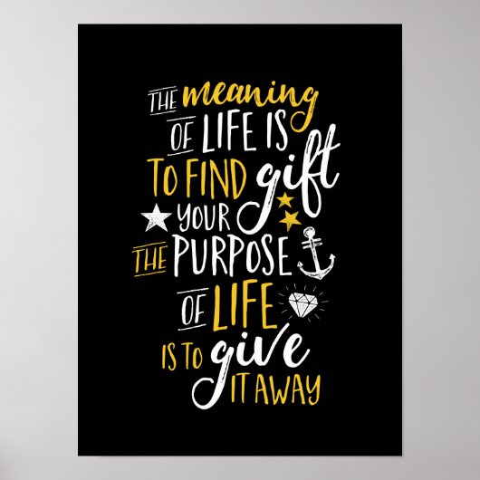 Inspirerend motivatie geeft de betekenis van het l poster (Voorkant)