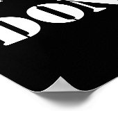 Inspirerend Motivatie geeft nooit Citaat op Poster (Hoek)