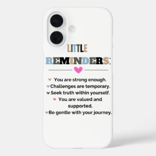 Inspirerend Motivatie geschenken Kleine herinnerin iPhone 16 Hoesje