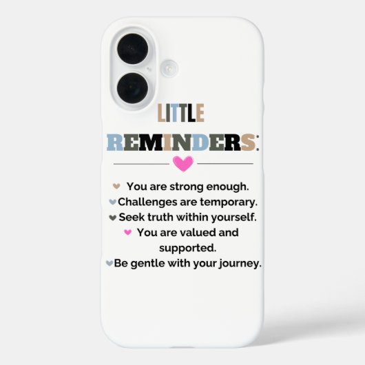 Inspirerend Motivatie geschenken Kleine herinnerin Case-Mate iPhone Case (Achterkant)