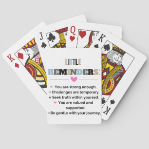 Inspirerend Motivatie geschenken Kleine herinnerin Pokerkaarten