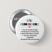 Inspirerend Motivatie geschenken Kleine herinnerin Ronde Button 5,7 Cm (Voorkant /achterkant)