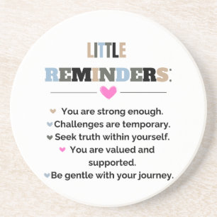 Inspirerend Motivatie geschenken Kleine herinnerin Zandsteen Onderzetter