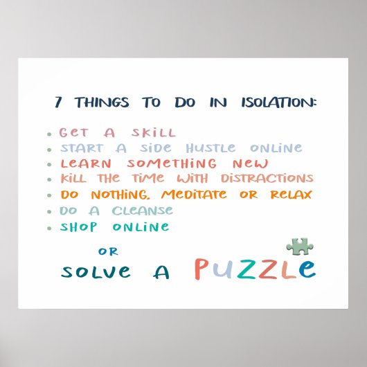 Inspirerend motivatie grappige typografie poster (Voorkant)