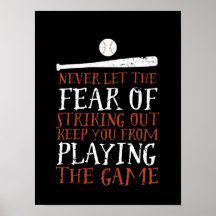 Inspirerend Motivatie-honkbal-sportcitaat