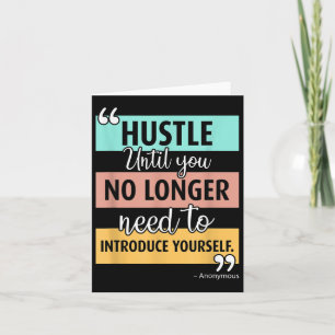 Inspirerend Motivatie Hustle Quote Graphic Kaart