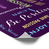 Inspirerend Motivatie KIES UW KLEUR Poster (Hoek)