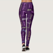 Inspirerend Motivatie KIES UW KLEUR Yoga Leggings (Achterkant)