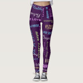 Inspirerend Motivatie KIES UW KLEUR Yoga Leggings (Voorkant)