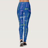 Inspirerend Motivatie KIES UW KLEUR Yoga Leggings (Achterkant)