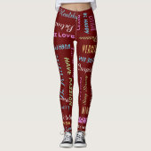 Inspirerend Motivatie KIES UW KLEUR Yoga Leggings (Voorkant)